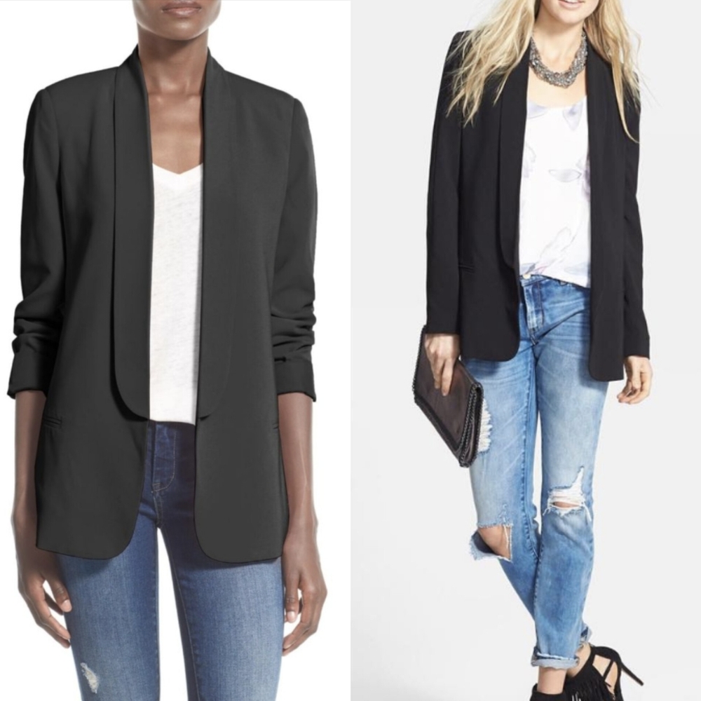 Mural Slouchy Blazer, Sz XS, Black